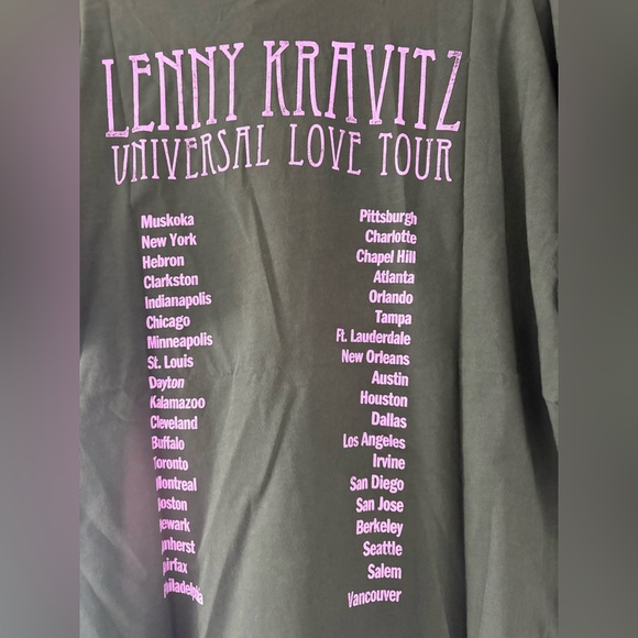 💓Daydreamer Lenny Kravitz Universal Love Tour T Sz L💓 - Picture 5 of 5